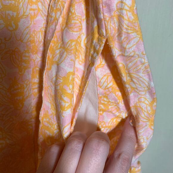 Lilly Pulitzer: ‘So Buzzed’ Bee Print Linen Skirt - Picture 4 of 6